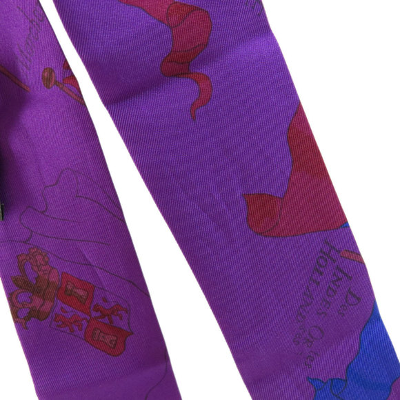 Hermes Twilly Scarf Silk Women's HERMES - Picture 6 of 6